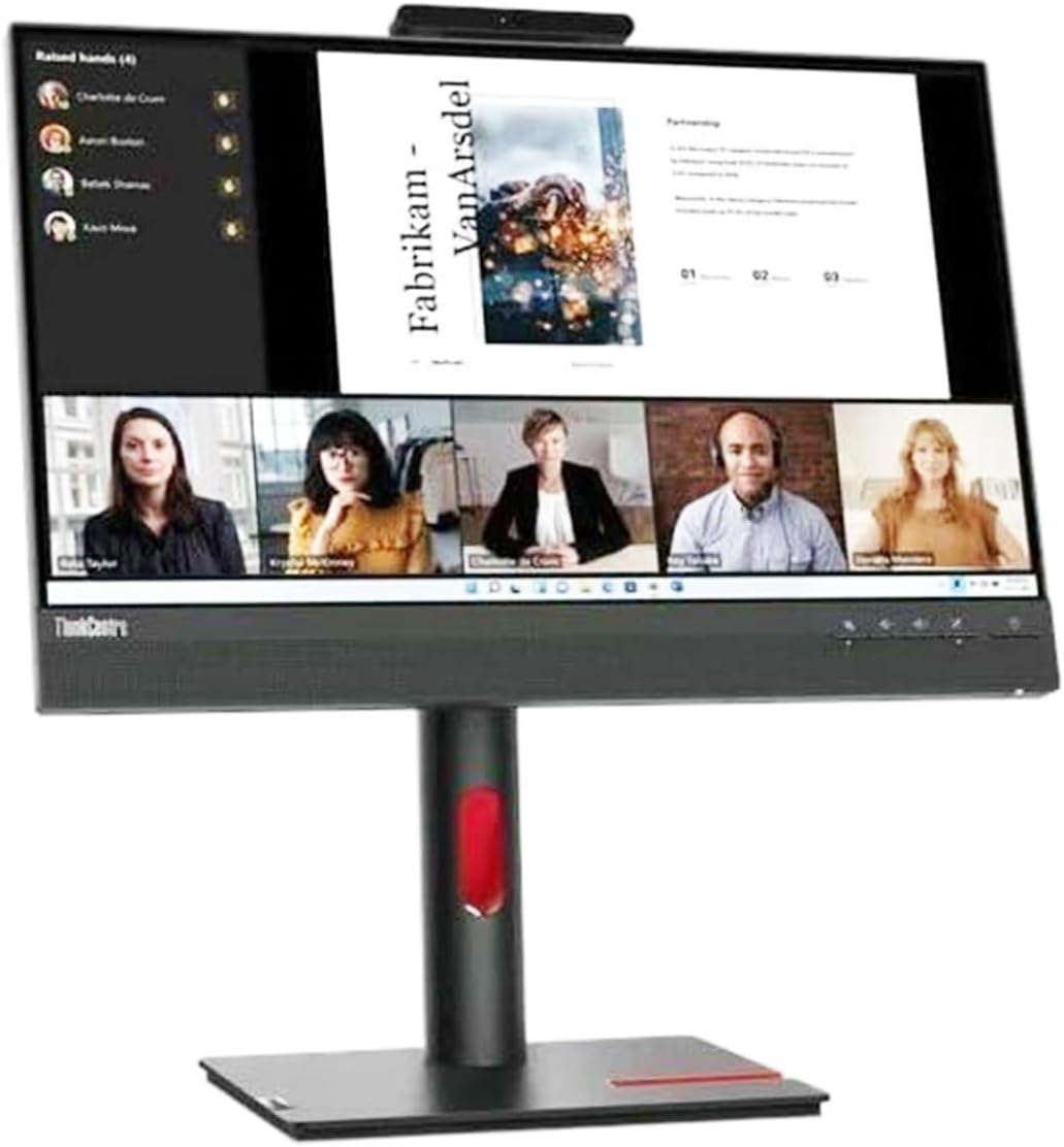 Lenovo ThinkCentre TIO22GEN5 22" Class Webcam Full HD LED Monitor - 16:9 - Black