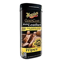 Meguiar's Gold Class Rich Leather Cleaner & Conditioner Wipes