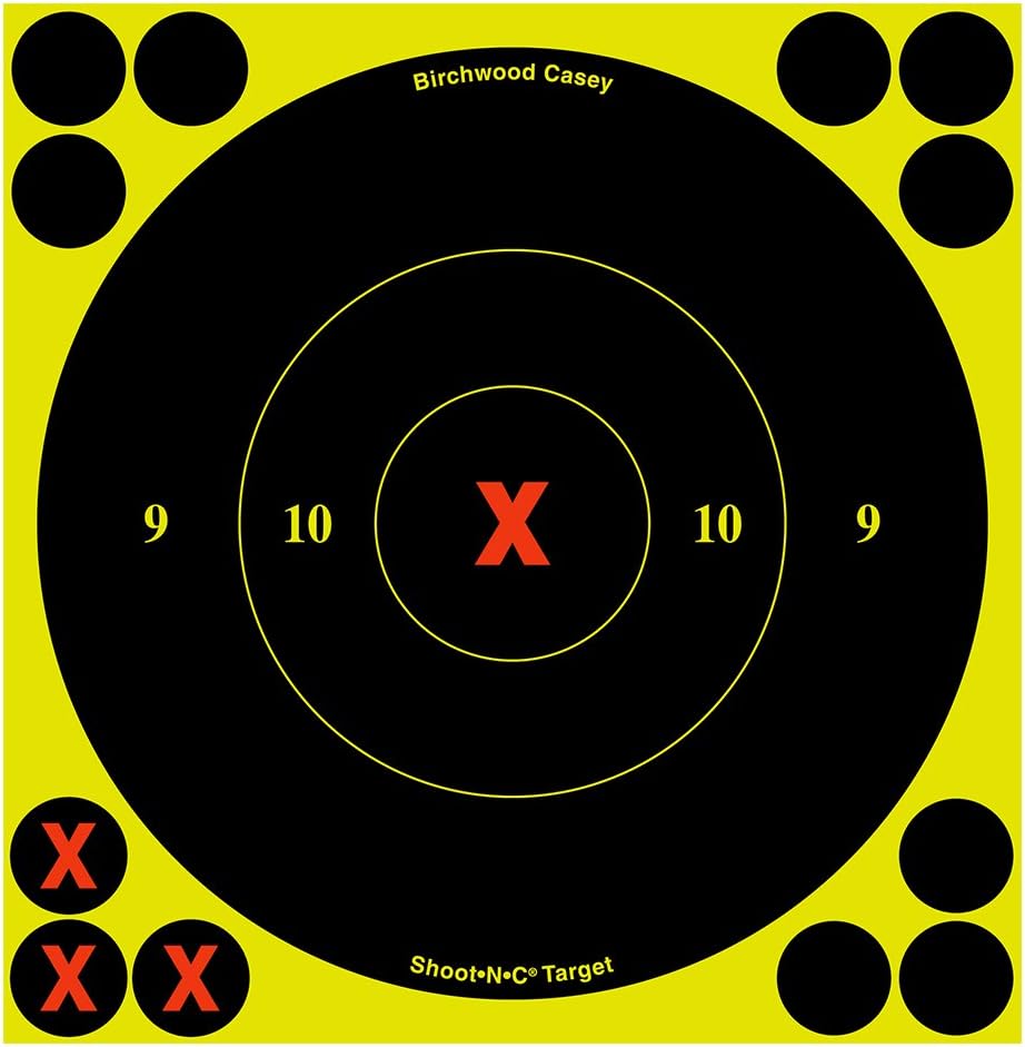 Birchwood Casey Shoot-N-C X-Bull's-Eye Reactive Targets One Size 6" - 60 Targets, 720 Pasters