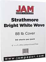 JAM PAPER Strathmore Cover Card Stock - Letter (8.5 x 11) - 50 Sheets