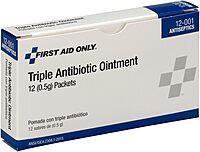 First Aid Only 12-001 Triple Antibiotic Ointment Packet (Box of 12) 0.5 Gram (Pack of 12)