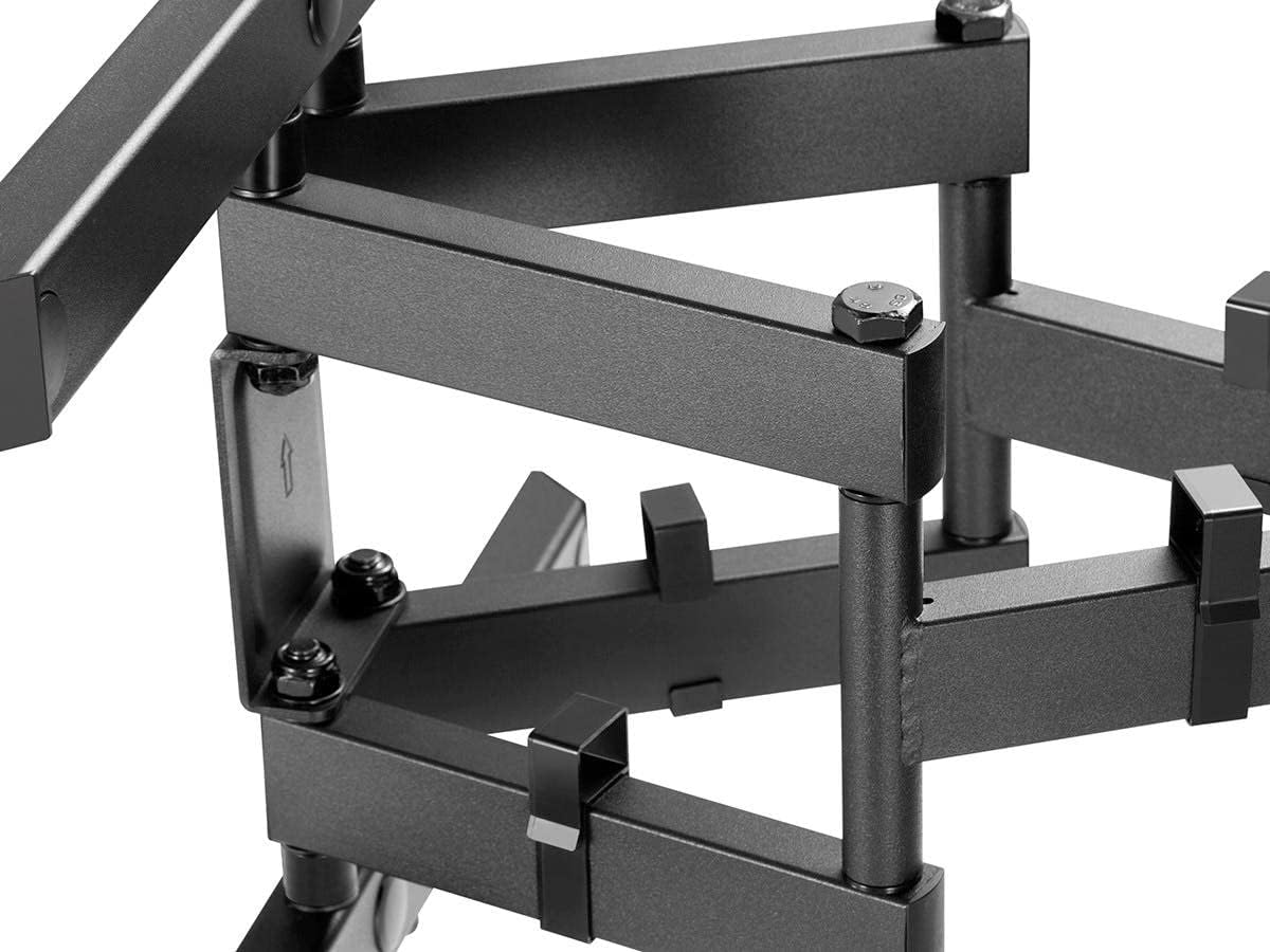 Monoprice Commercial Full Motion TV Wall Mount Bracket for 43" to 90" TVs up to 132lbs, Max VESA 800x400, Fits Curved Screens