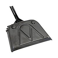 Boardwalk 04212 Metal Dust Pan, 12" Wide, 2" Handle, Black (Case of 12)