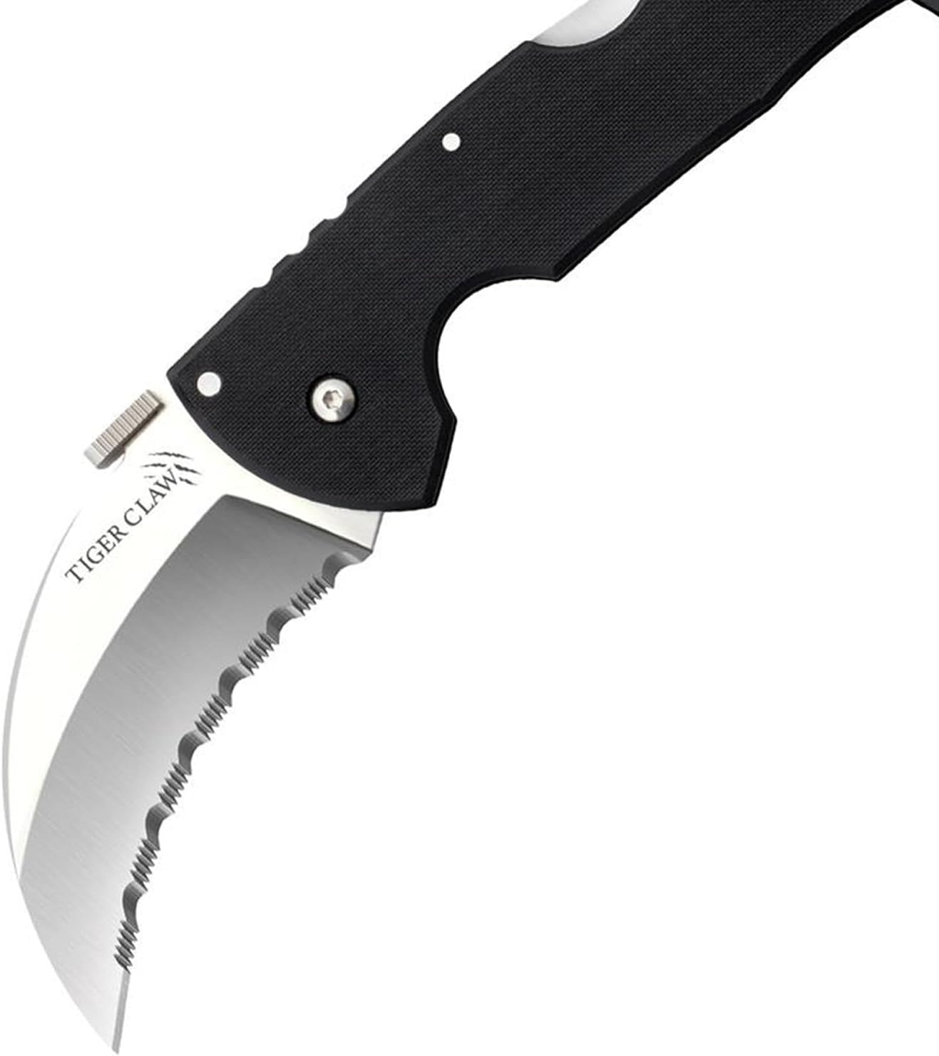 Cold Steel Tiger Claw Hawkbill Folding Knife with S35VN and G-10 Handle
