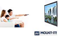 Mount-It! Low-Profile TV Mount | Flush Large TV Wall Mount | Slim Fixed Wall Mounting Bracket for 42-70 in. Screen Displays