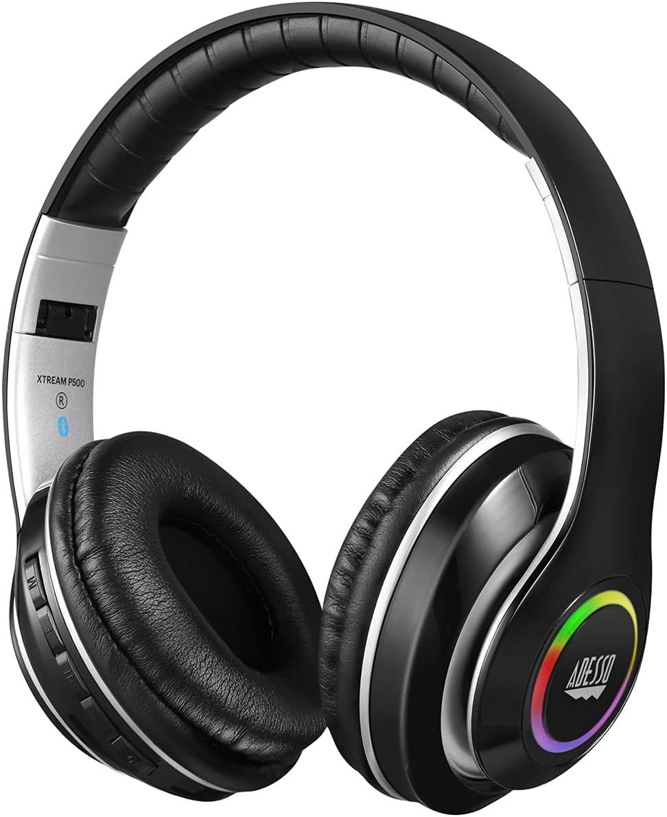 Adesso Xtream P500 - Bluetooth stereo headphone with built in microphone - 5.0 Bluetooth - 3.5mm jack - XTREAMP500