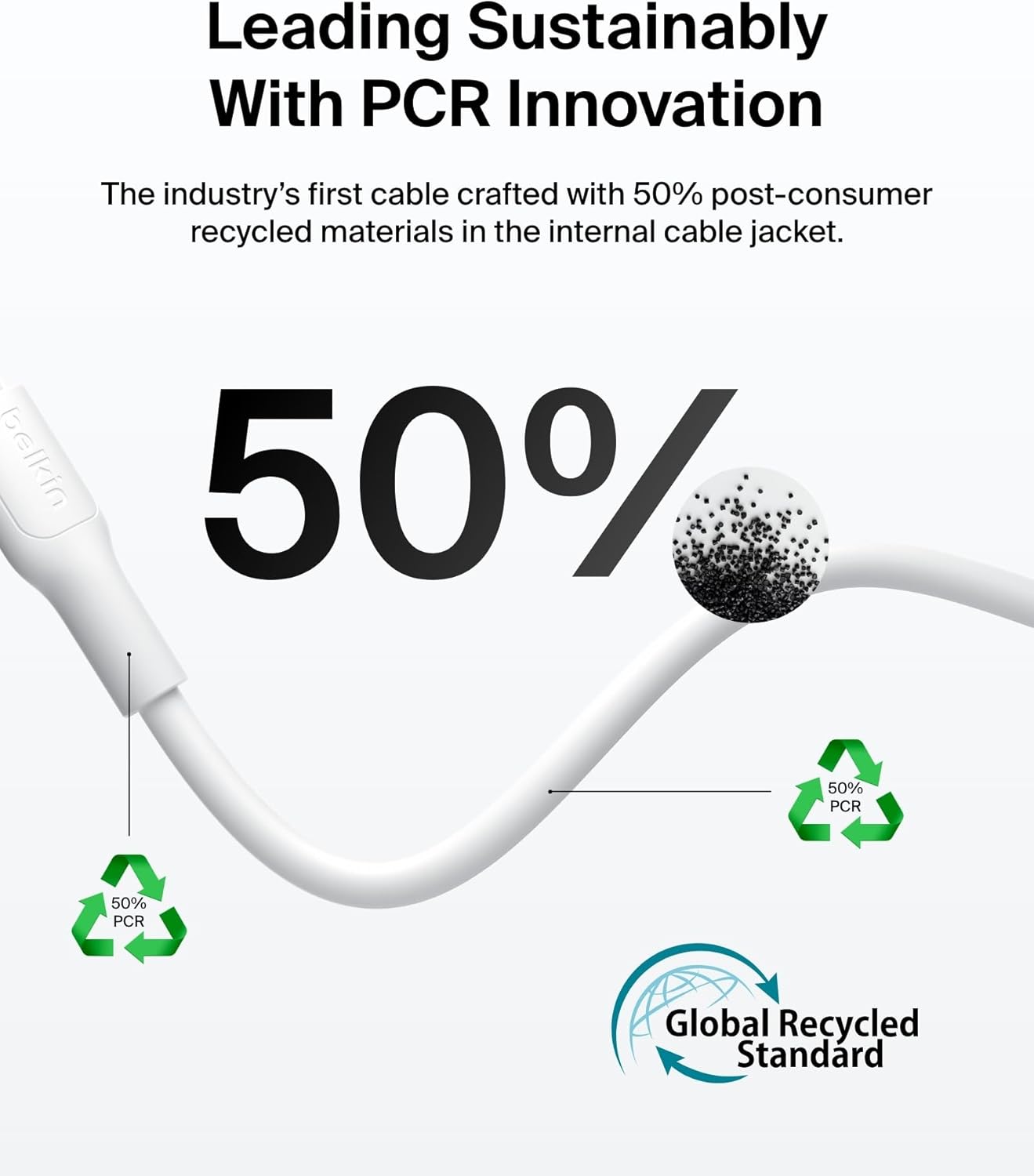 Belkin Eco Braided USB-A to USB-C Cable