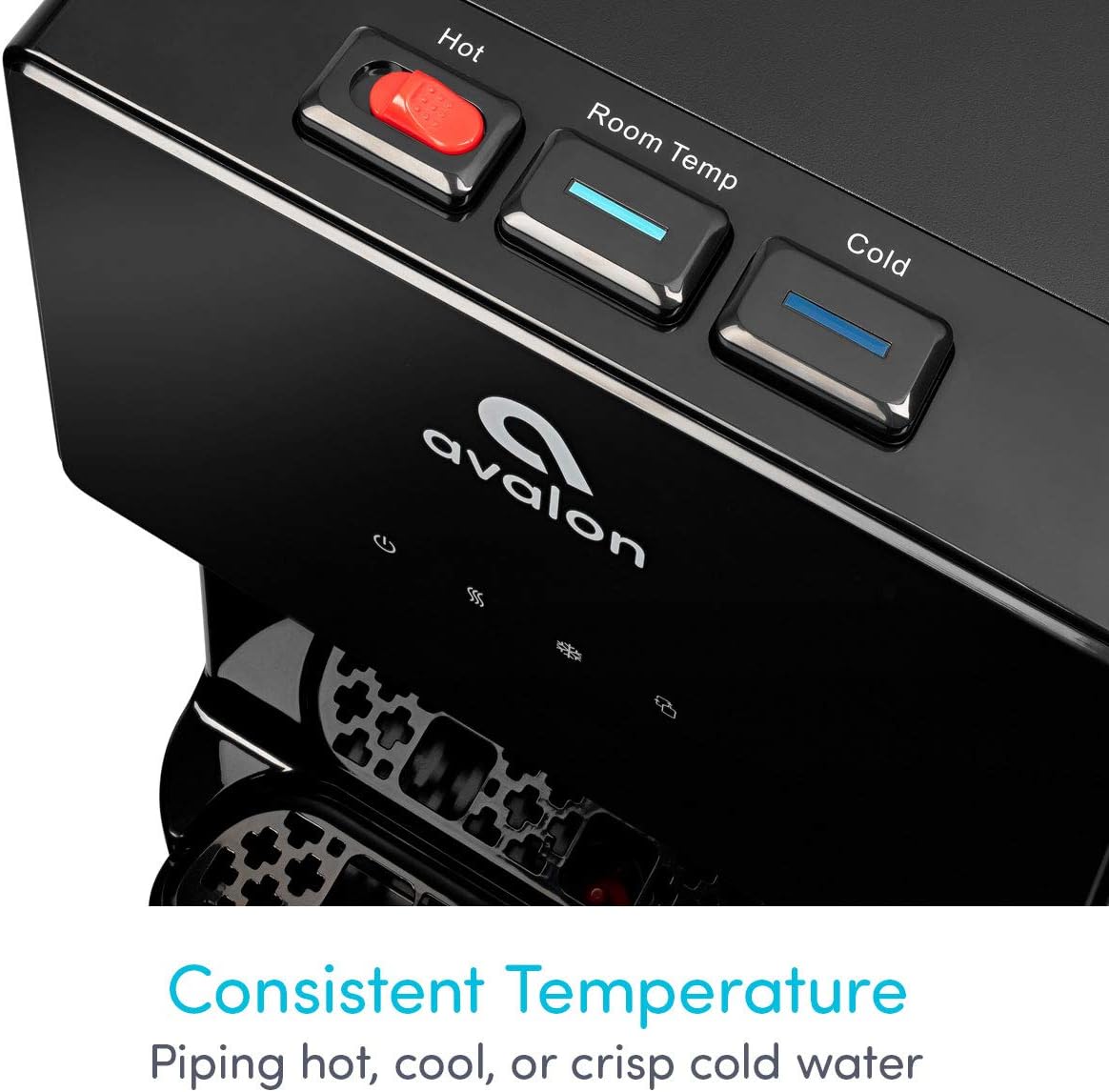 Avalon Bottom Loading Water Cooler Water Dispenser with BioGuard- 3 Temperature Settings - Hot, Cold & Room Water