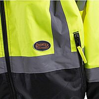 PIONEER Hi Vis Safety Bomber for Men - Waterproof Reflective ANSI Class 3 Winter Jacket