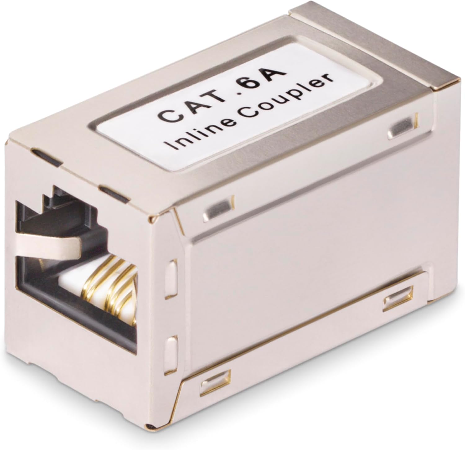 StarTech.com Shielded RJ45 Coupler, Inline Cat6a Coupler, Female to Female (F/F) T568B Pinout