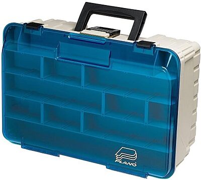 Plano Two Level Magnum 3500 Tackle Box, Beige, 1-(Pack),Sandstone/Blue