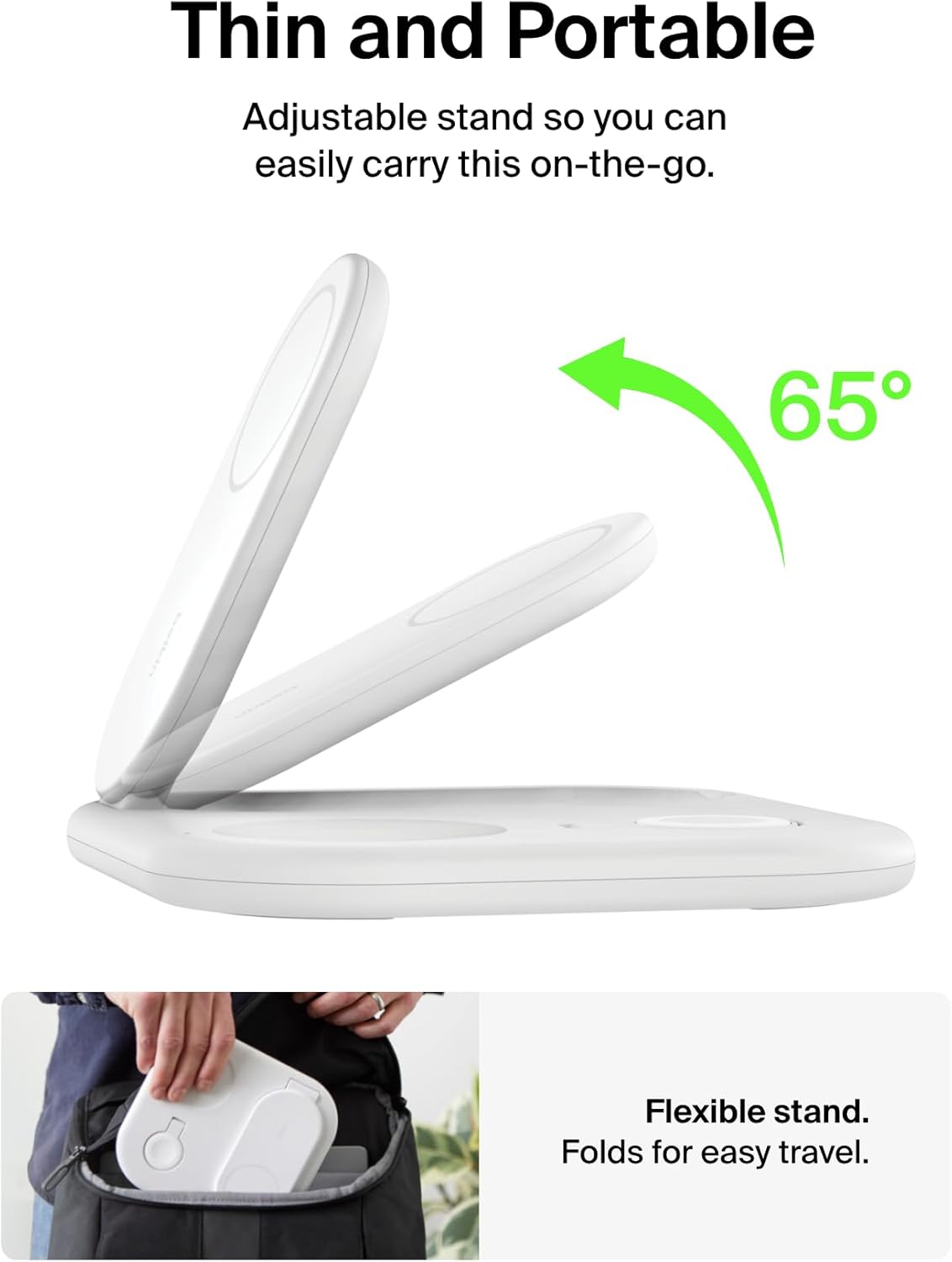 Belkin BoostCharge Magnetic Foldable Charger MagSafe-Compatible Qi2 15W