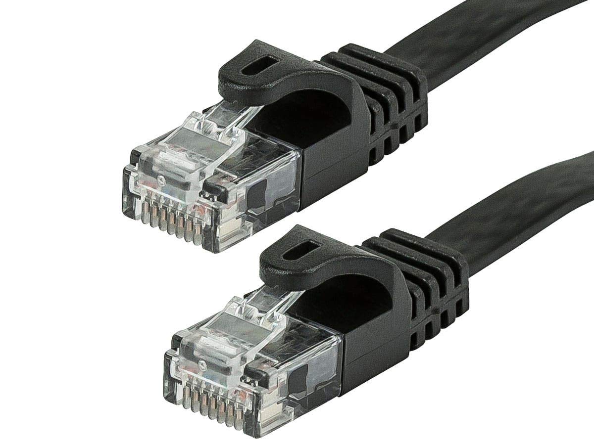 MONOPRICE Cat5e Flat Patch Cable UTP 30AWG Snagless RJ45