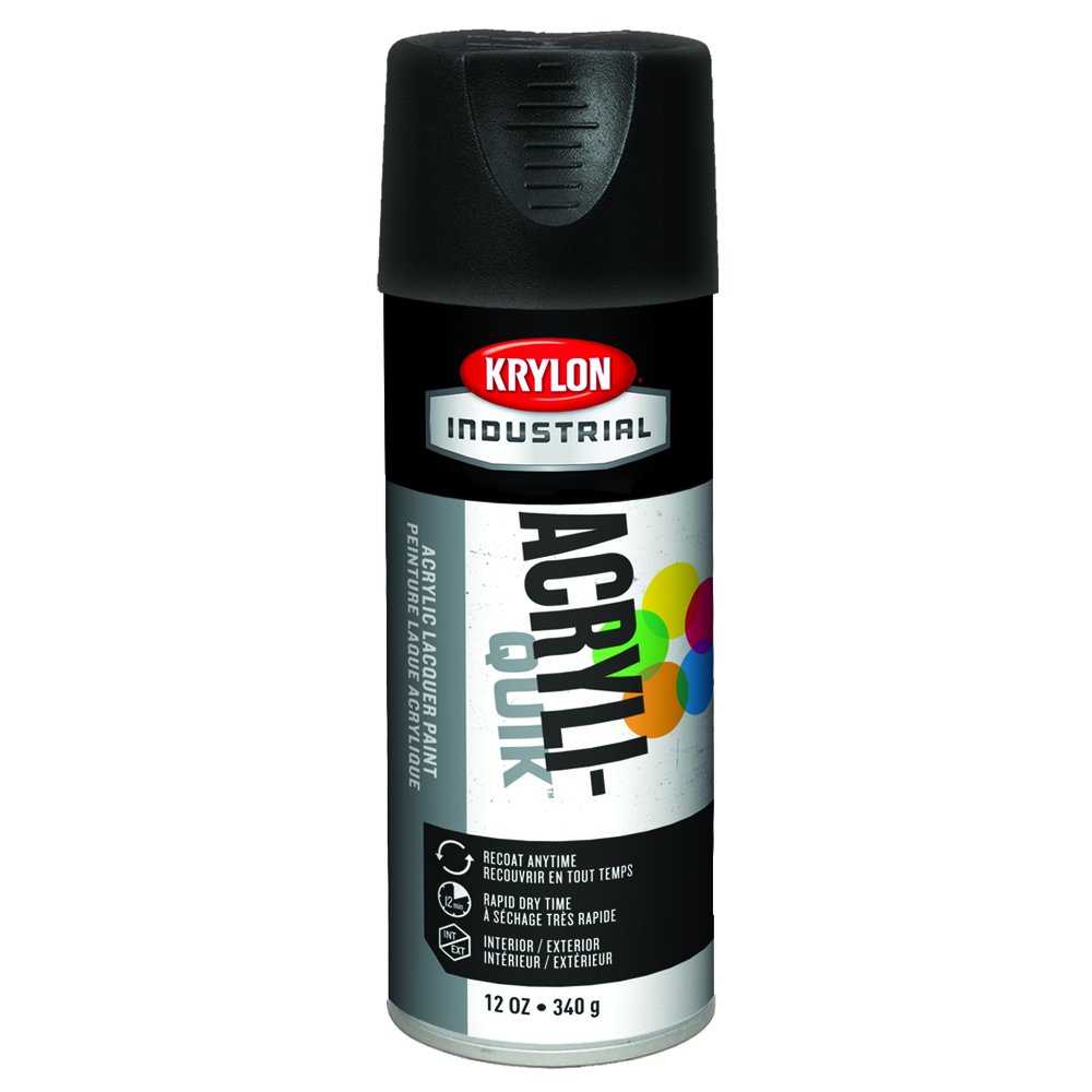 Krylon Interior/Exterior Enamel Spray Paint 12 oz Flat Black (Pack of 1)