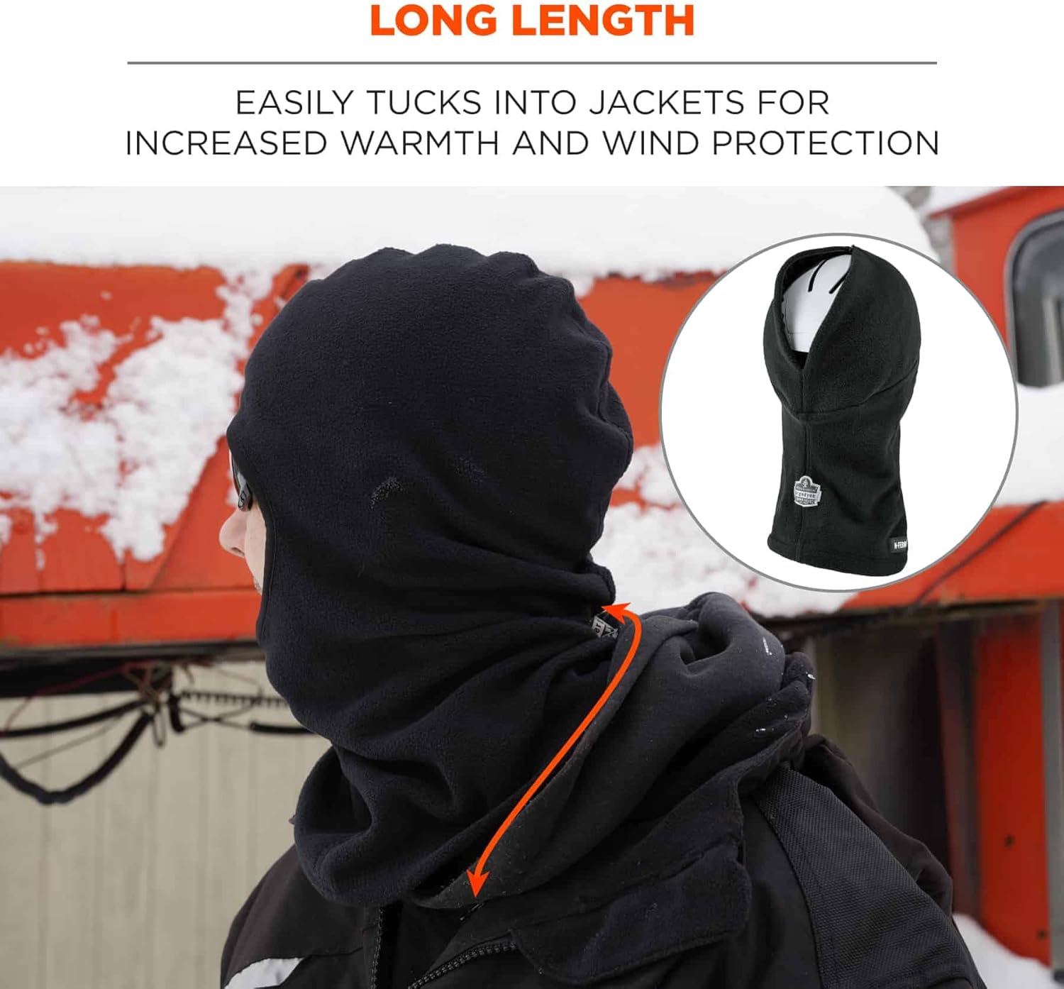 ERGODYNE N-Ferno 6893Z Zippered Balaclava Face Mask