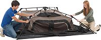 Coleman Instant Tent with 1-Minute Setup, 4/6/8/10 Person Tent with Pre-Attached Poles, Air Vent