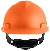 MSA V-Gard Cap Style Safety Hard Hat with Fas-Trac III Ratchet Suspension