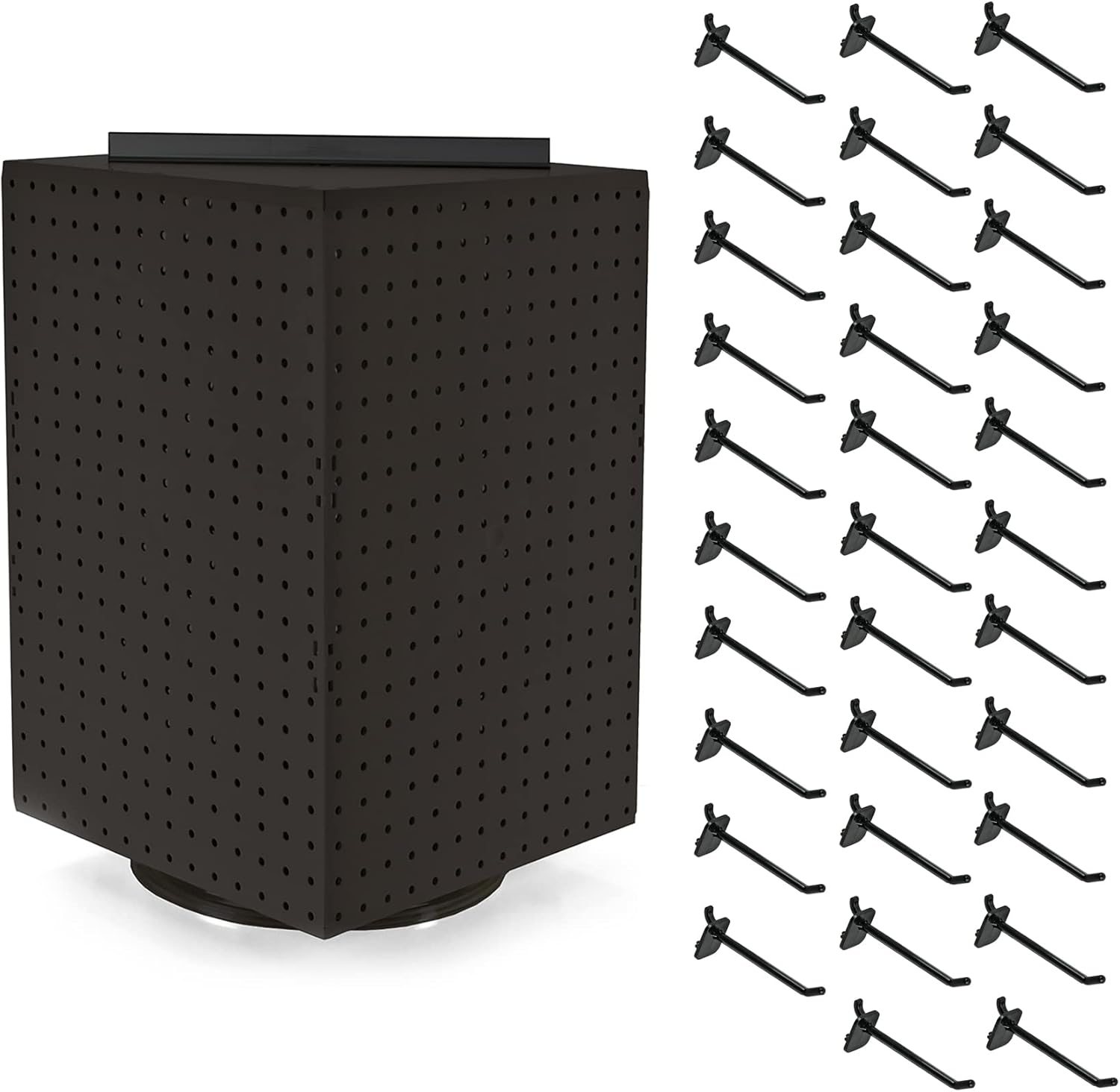 Azar Displays 4-Sided Revolving Pegboard Countertop Display 14 x 14 x 20