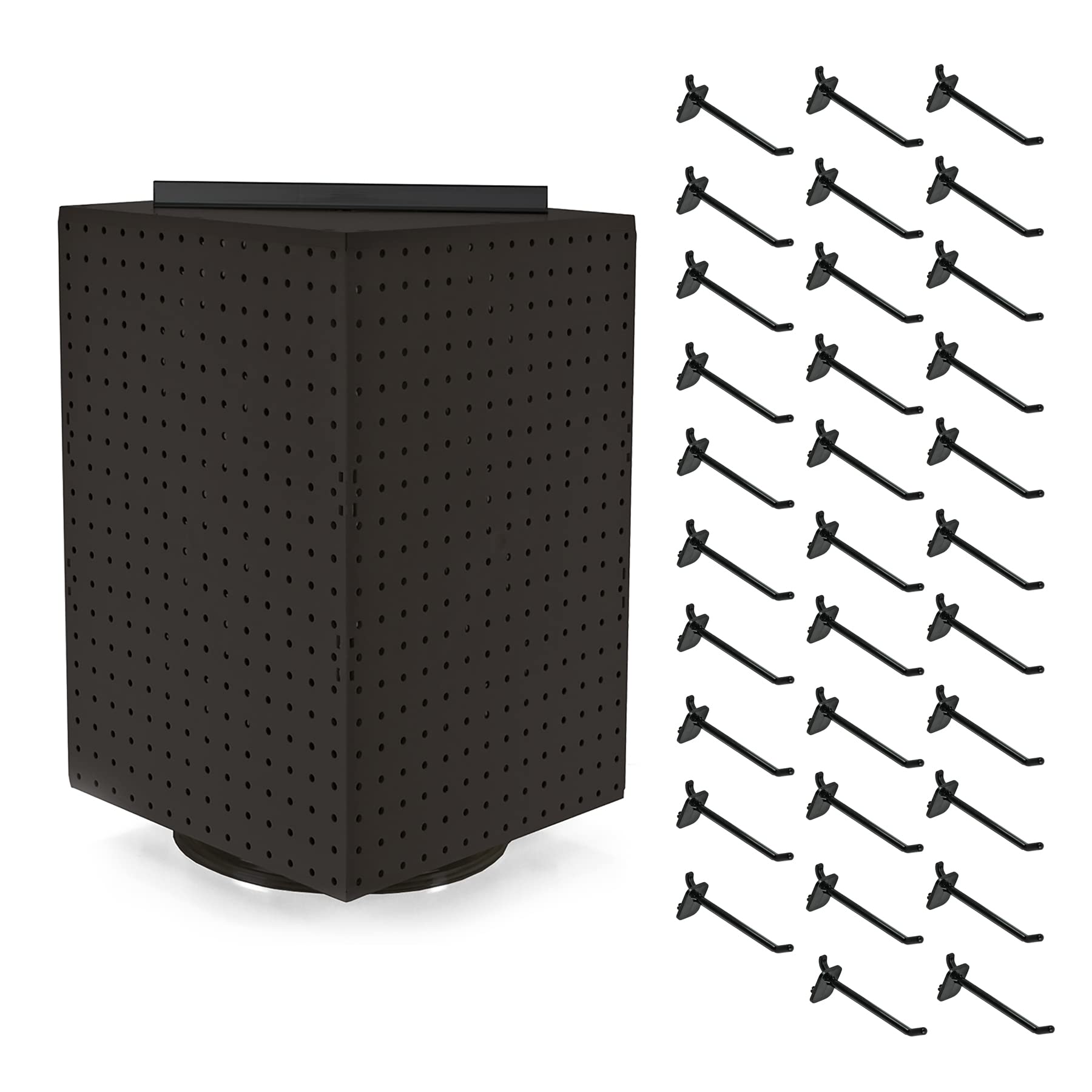 Azar Displays 4-Sided Revolving Pegboard Countertop Display 14 x 14 x 20