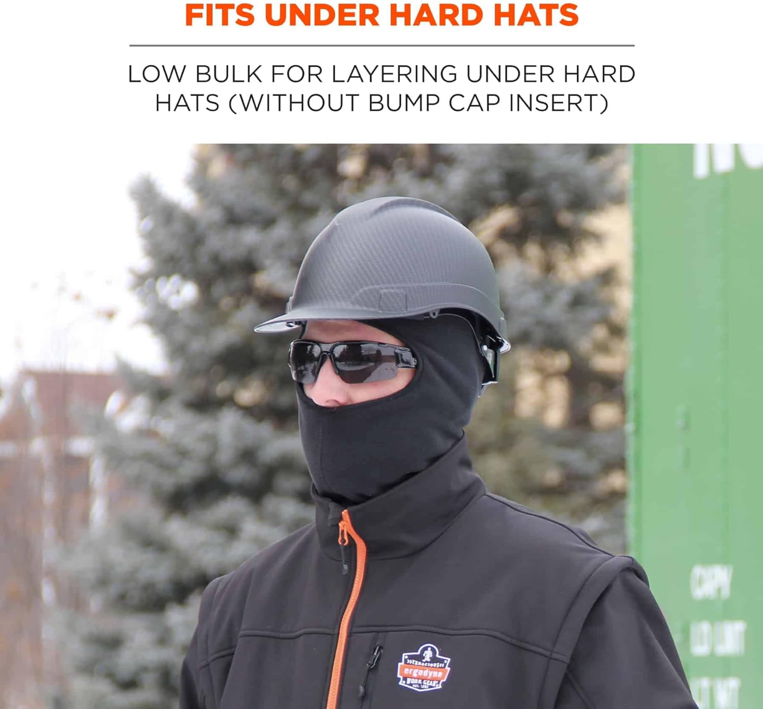 ERGODYNE N-Ferno 6893Z Zippered Balaclava Face Mask