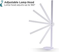 Bostitch Office Black+Decker Dimmable Bar Desk Lamp, 5.5W, White (VLED1813WHITE-BD)