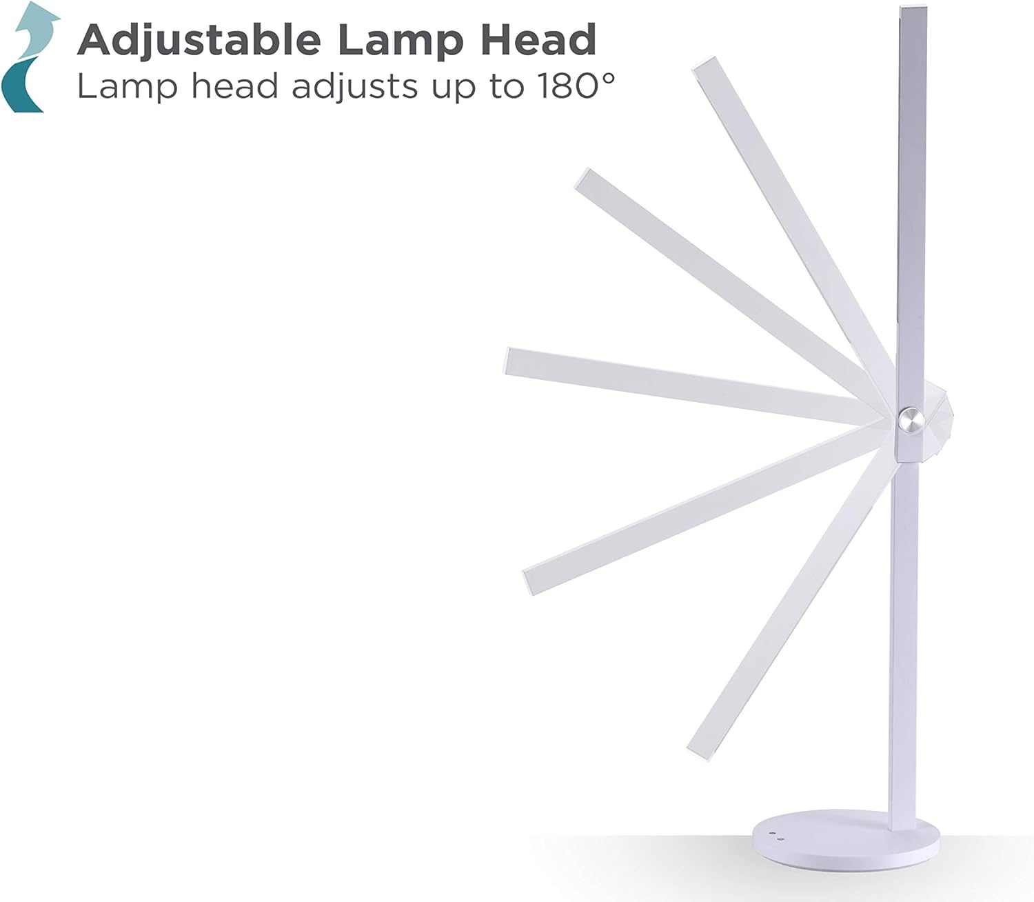 Bostitch Office Black+Decker Dimmable Bar Desk Lamp, 5.5W, White (VLED1813WHITE-BD)