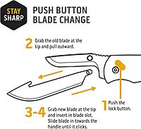 OUTDOOR EDGE 2.5" Replacement Blades (Blade Code 250)