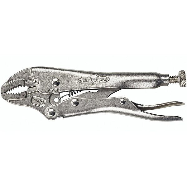 IRWIN VISE-GRIP Locking Pliers with Wire Cutter, 5-Inch, Curved Jaw (902L3) 1