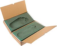 Kit de molde de espuma de impresión de pies,