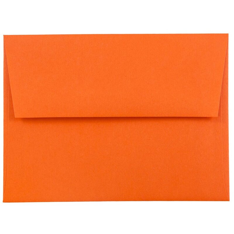 JAM Paper Booklet Invitation Envelopes, Gummed Seal, 30% Recycled
