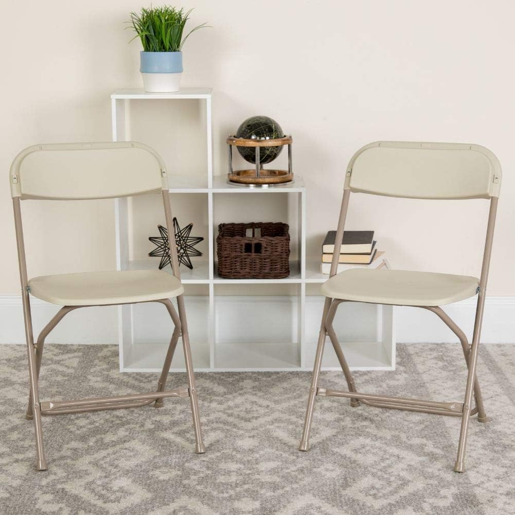 Flash Furniture Hercules Series Commercial-Grade Plastic Folding Chair - 650LB Weight Capacity