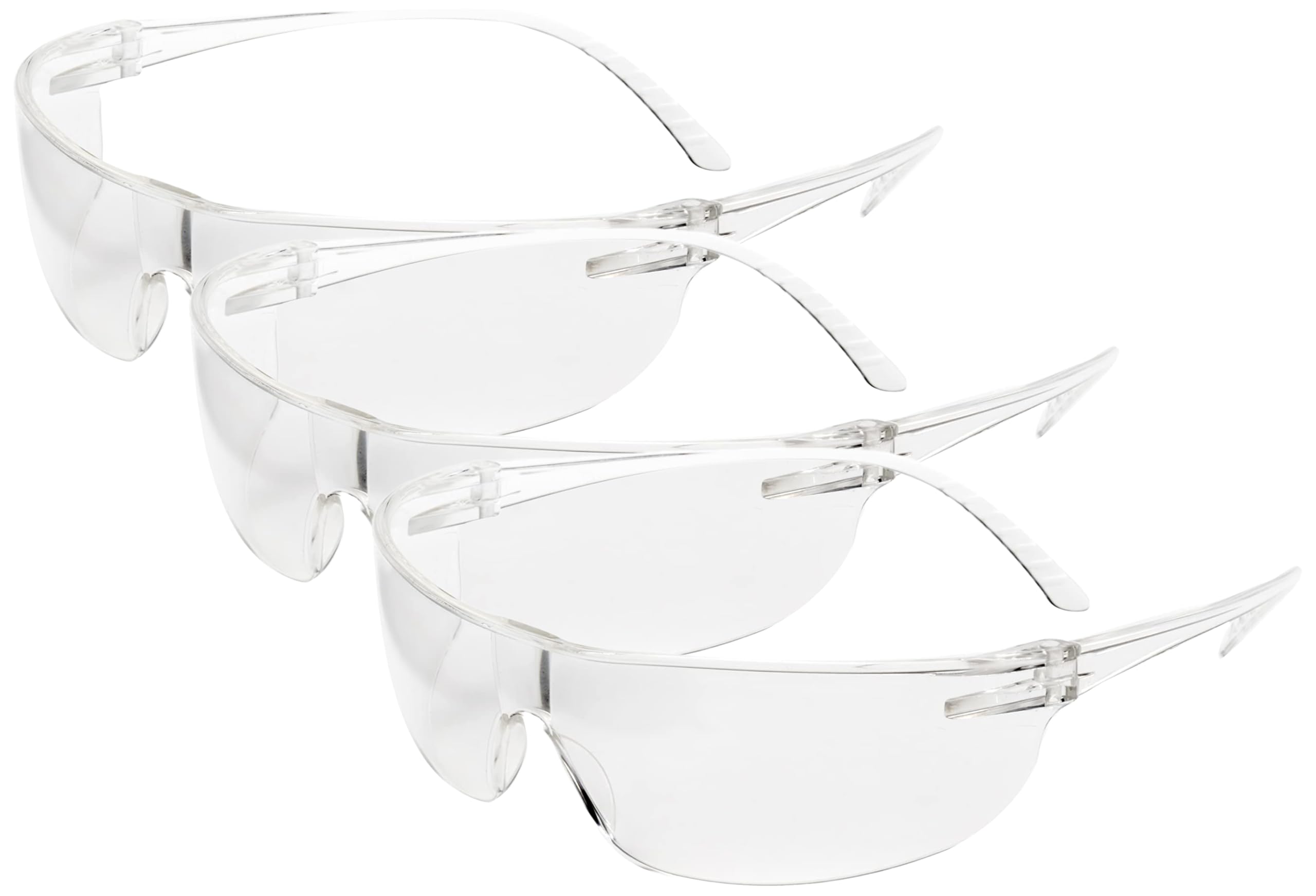 Honeywell UVEX SVP200 Series Safety Glasses, Clear Anti-Scratch Lens with Clear Frame (SVP200) (Pack of 3)