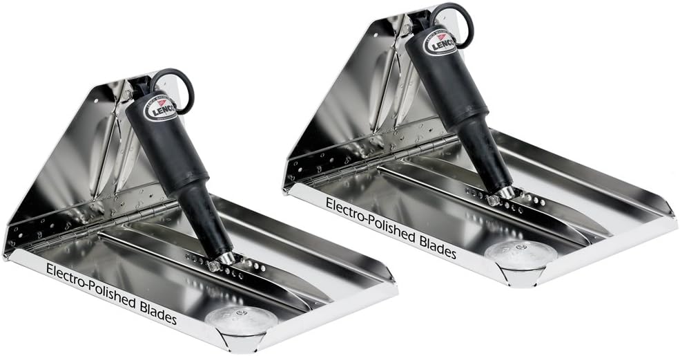 Lenco 16" x 12" Heavy Duty Performance Trim Tab Kit w/o   Switch Kit 12V