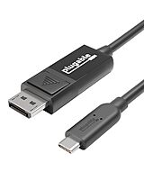 Plugable USB C to DisplayPort Bi Directional Cable 6 feet (1.8m), Up to 4K at 60Hz