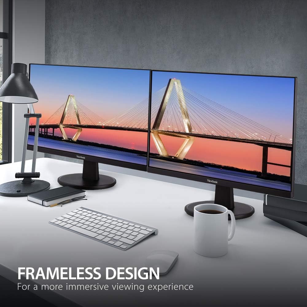 ViewSonic VA2247-MH / VA2447-MH Full HD 1080p Monitor with 100Hz, FreeSync, Eye Care