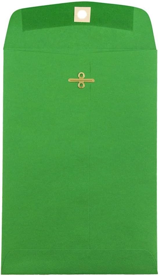 JAM PAPER 6 x 9 Open-End Catalog Envelopes with Clasp Closure