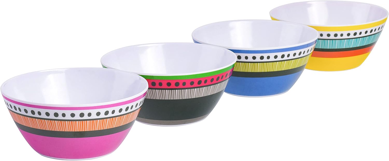 Gibson Home Almira Melamine Dinnerware, Assorted, Service for Four (12pcs) Assorted (Almira) Service for Four (12pcs)