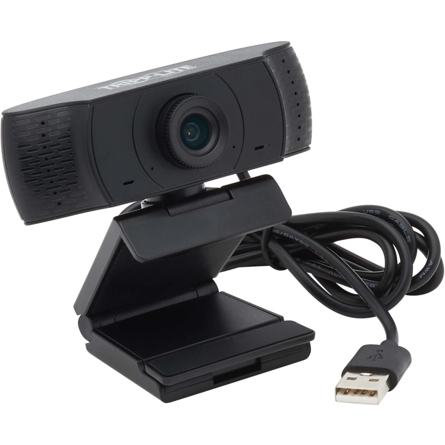 Tripp Lite USB Webcam with Microphone Web Camera for Laptops and Desktop PCs USB Camera, Computer Camera 1080p (AWC-001)