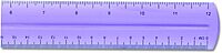 Westcott Jeweltone Plastic Ruler, 12 Inch, Assorted Transparent Colors (12975), Clear