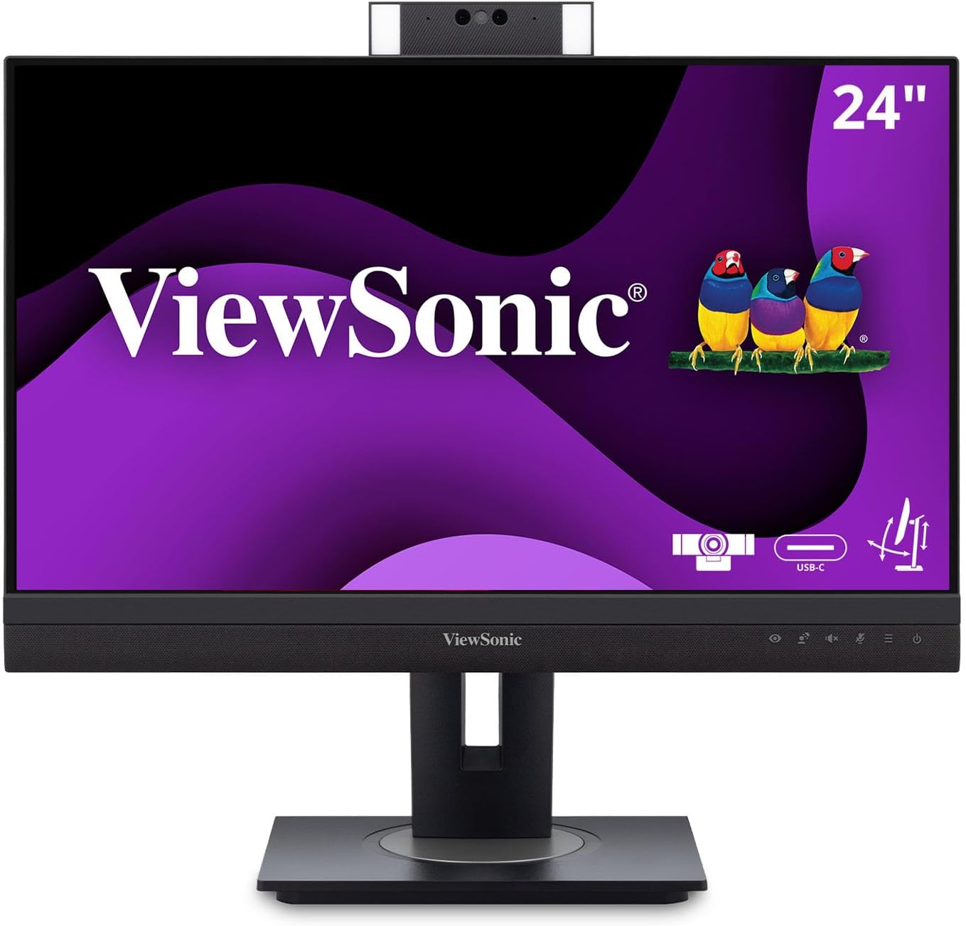 ViewSonic Video Conferencing Docking Monitor with Windows Hello Compatible IR Webcam