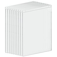 AZAR DISPLAYS U-Frame Wall-Mount Acrylic Sign Holders, Clear, Pack Of 10
