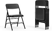 Flash Furniture Hercules Series Upholstered Metal Folding Chairs