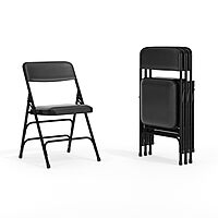 Flash Furniture Hercules Series Upholstered Metal Folding Chairs