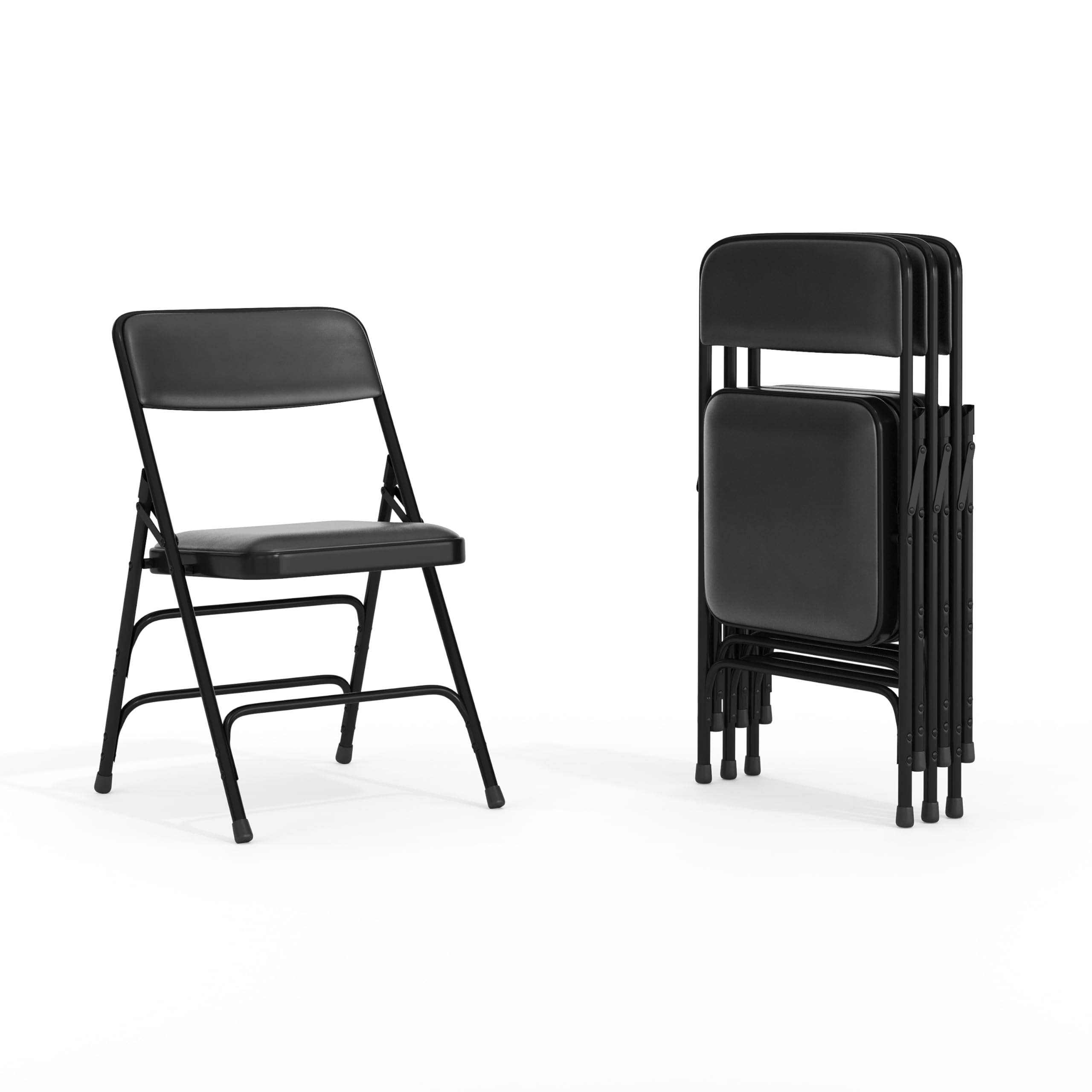 Flash Furniture Hercules Series Upholstered Metal Folding Chairs