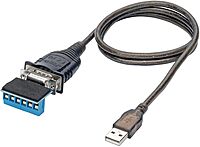 Tripp Lite USB to RS485/RS422 FTDI Serial Adapter Cable, COM Retention, USB-A to DB9 M/M, Compatible with Windows, Mac and Linux, 30 in. (U209-30N-IND)