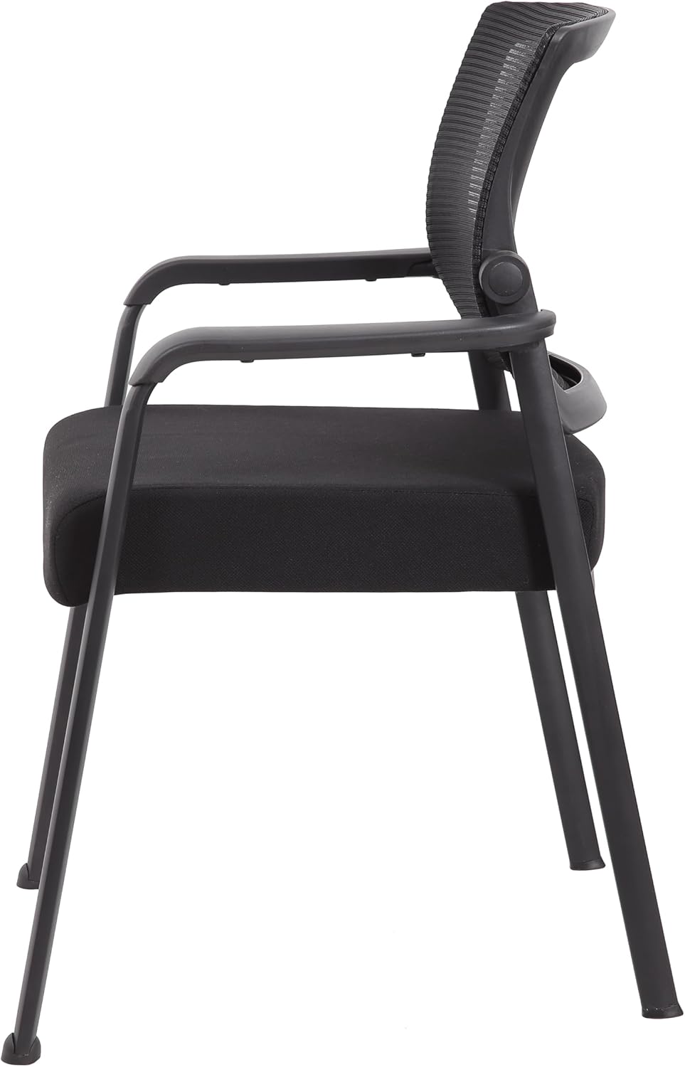 Boss Office Products Mesh 4-Legged Guest Chair, Black