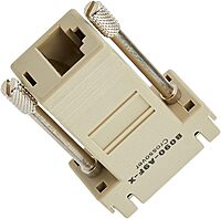 Eaton Tripp Lite Series Modular Serial Adapter Crossover Wiring (DB9 F to RJ45 F) - 1 x 9-pin DB-9 Serial Female - 1 x RJ-45 Network Female - Beige