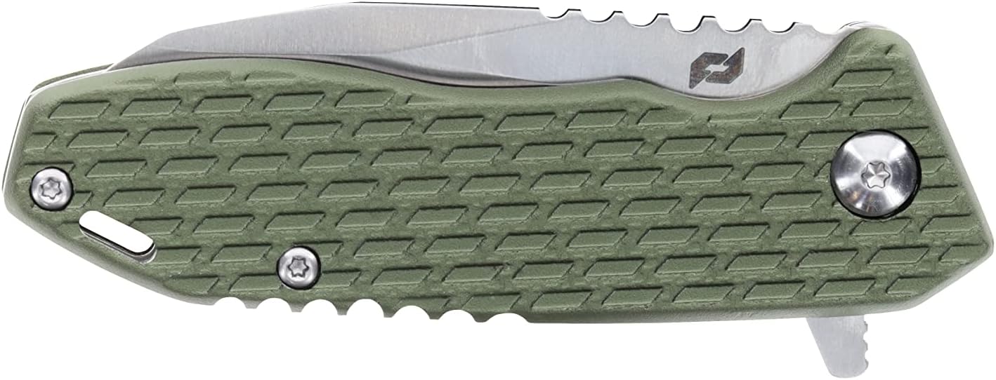 Schrade Delta Class Tenacity Folder 6in with 2.5in AUS-10 Steel Blade and Aluminum Handle for EDC