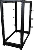 StarTech.com 4-Post Mobile Open Frame 19in Server Rack