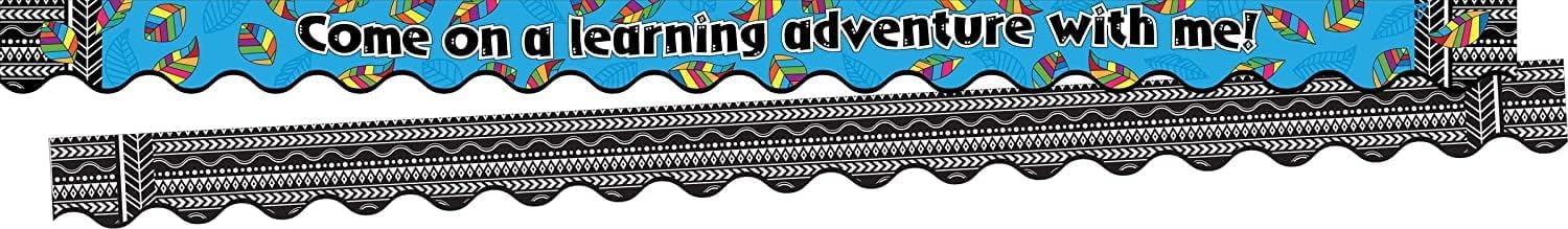 Barker Creek Double-Sided Scalloped Edge Border 2-Pack, A Learning Adventure